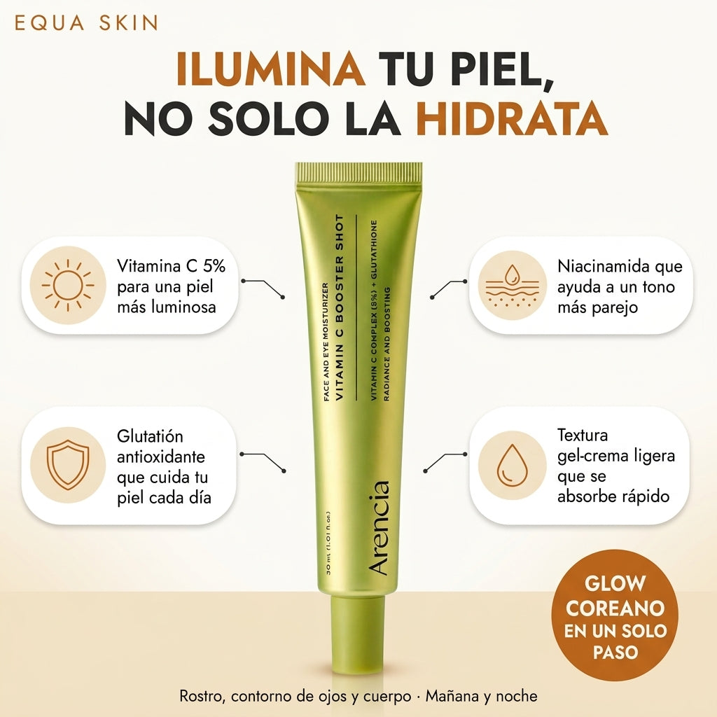 Booster de Vitamina C + Glutatión para Rostro y Cuerpo (30 ml)