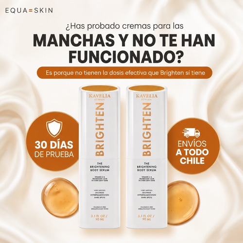 EQUA SKIN Brighten | Sérum Corporal Unificador de Tono | Con Ácido Tranexámico, Vitamina C y Niacinamida | 90 ml