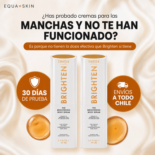EQUA SKIN Brighten | Sérum Corporal Unificador de Tono | Con Ácido Tranexámico, Vitamina C y Niacinamida | 90 ml