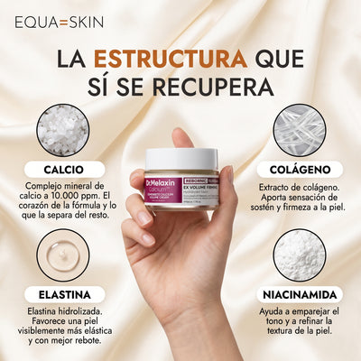 EQUA SKIN Density | Crema Facial Reafirmante de Calcio + Elastina